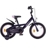 Amigo Galaxy - Kinderfahrrad für Mädchen - 14 zoll - mit Handbremse, Rücktritt und Stützräder - Mädchenfahrrad ab 3-4 Jahre - Rosa