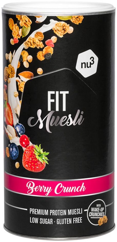 nu3 FIT Protein Muesli, Berry Crunch 450 g Muesli