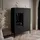 lookway Glasvitrine LUMI 103 x 41 x 130 cm Schwarz