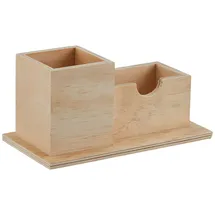 Glorex  Stiftehalter Holz 19 x 10 x 10 cm Natur 2 St.
