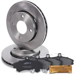 Bestprice Bremsscheiben + Bremsbeläge Vorderachse Belüftet für Mitsubishi, Smart