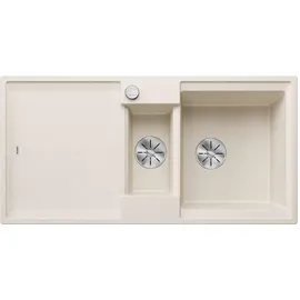 Blanco Adira 6 S rechts Einbau von Oben granit softweiß Handbetätigung 1000 x 500 mm