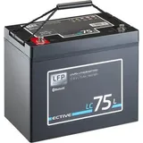 Ective LC 75L BT 12V LiFePO4 Lithium Versorgungsbatterie, 75 Ah