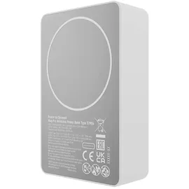 Varta Powerbank 10000 mAh Mag Pro, magnetisch, kabellos, Farbe Weiß