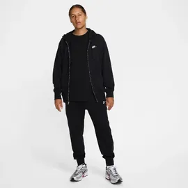 Nike Club Ft Full Zip Jacke, black/black/white S