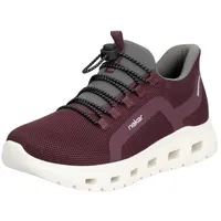 Rieker Slip-On Sneaker grau/rot 38