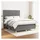 vidaXL Boxspringbett 140 x 200 cm Dunkelgrau