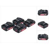 Metabo Akku Set 4x Li-Power Akkupack 18 V 2,0 Ah CAS Li-Ion Akku ( 4x 625596000 ) mit Ladestandsanzeige