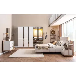 aea Luxuriöses Schlafzimmer Set Polsterbett Kleiderschrank Edler Schminktisch