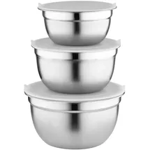 OEM Edelstahlschüsseln Silber 3-tlg.