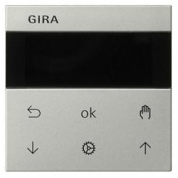 Gira System 3000 Jalousieuhr Display (Edelstahl (lackiert))