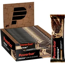 Powerbar Protein Plus Low Sugar Chocolate Brownie Riegel 16 x 35 g