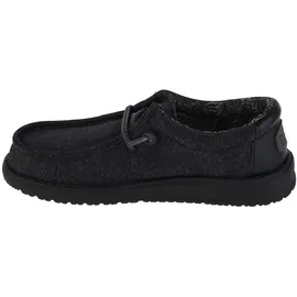 HEYDUDE Wally Youth Basic Moccasin Schwarz 33