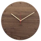 Huamet Wanduhr, Nuss, rund - huamet Modell: CH10-B-1806