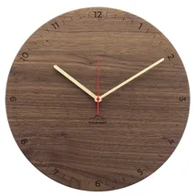 Huamet Wanduhr, Nuss, rund - huamet Modell: CH10-B-1806