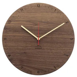 Huamet Wanduhr, Nuss, rund - huamet Modell: CH10-B-1806