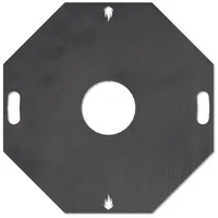 Feuerfest 123 GmbH Grillplatte Feuerplatte Grillplatte Grillring für Feuertonne 8-eckig Ø 80 cm