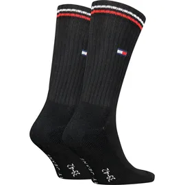 Tommy Hilfiger TH UNI TJ SOCK 2P Iconic 2 Paar Schwarz 39-42