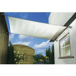 PEDDY SHIELD Floracord Sonnensegel rechteckig, 270 x 140 cm Elfenbein