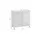 Möbel Kraft Waschbeckenunterschrank 60 x 60 x 32,0 cm Weiß