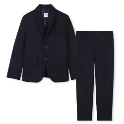 BOSS für Jungen. J51967 Blauer formeller Anzug (4años= 102cm), Lässig, Klassisch, Polyester, Kinderbekleidung