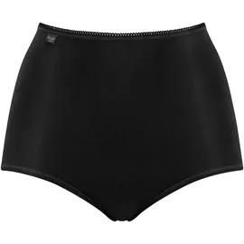 SLOGGI Damen Slip Maxi, Vorteilspack - 24/7 Microfibre, einfarbig Schwarz 42