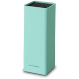 Echtwerk Universal-Messerblock Square, Messerhalter, Küchenmesser-Organizer, praktischer Messerständer, platzsparende Messeraufbewahrung mit Borsteneinsatz, flexibel bestückbar, hellblau, 30 cm