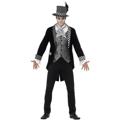 Smiffys Kostüm Dark Hatter, Die dunkle Seite des verrückten Hutmachers grau M