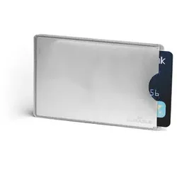 Durable Ausweishülle RFID SECURE, i: 5,4x8,6cm, silber, für: 1 Kreditkarte 10 Stück