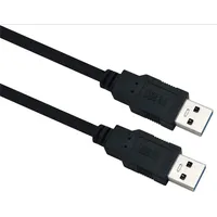 Helos Anschlusskabel, USB 3.0 A Stecker/A Stecker, 0,5m, schwarz