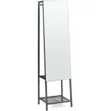 [en.casa] Garderobenspiegel Klilbojle 160 x 40 cm Schwarz