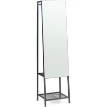 [en.casa] Garderobenspiegel Klilbojle 160 x 40 cm Schwarz