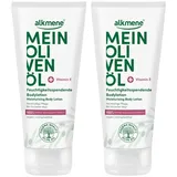 alkmene  alkmene 2x Bodylotion trockene Haut 200 ml - 100% bestätigen Spannungsgefühl Reduktion - Body Lotion Damen & Herren mit Olivenöl - Feuchtigkeitslotion vegan - Körperlotion für sehr trockene Haut