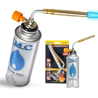 Z.M.C ALLZWECKBRENNER Gasbrenner 1,65 kW, Lötbrenner bis zu 1371 °C, Schweißbrenner Bunsenbrenner mit einstellbarer Flamme, Abflammgerät Lötlampe ideal für Werkstatt