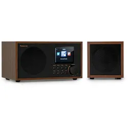 Silver Star Mini Two Internet DAB+/FM Radio, WiFi, BT, TWS Speaker Silber/Schwarz