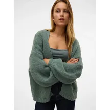 Vero Moda Strickjacke VMMAYBE LS OPEN CARDIGAN GA REP Grün S