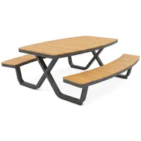 barths Sitzgruppe Buddy, schwarz Kunststoff, Metall