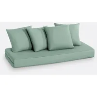 SO"HOME Matratze Und Kissen Für Schlafsofa Giada' grautürkis 80 x 190 cm