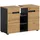 xonox.home Waschbeckenunterschrank Canu 80 x 55 x 34 cm Eiche/Grau