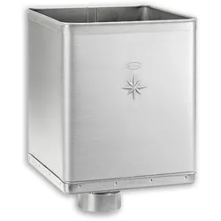 Design-Wasserfangkasten Grömo exzentrisch, Aluminium, verschiedene Größen (Ausführung: Ø 80mm)