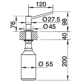 Blanco Torre edelstahl silber 521541