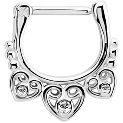 Nasenpiercing ADELIA ́S "Piercing  Nasenpiercing", Damen, silber, Chirurgiestahl, modisch, Piercings, 316l Stahlstab als Verschluss Clicker