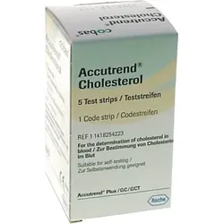 ACCUTREND Cholesterol Teststreifen 5 St Teststreifen