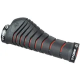 T-One Aero Griffe Fahrradgriffe schwarz/rot 130 mm