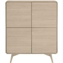 Home Affaire Vitrine Torsby 108 x 39 x 130 cm Braun