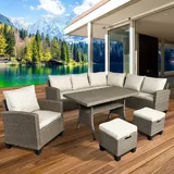 Brast Gartenmöbel Set Hacienda Braun/Beige