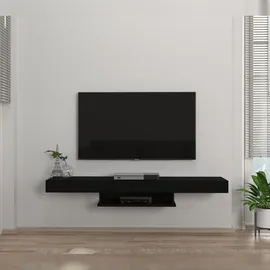 moebel17 TV Lowboard Hängend Alberes Schwarz