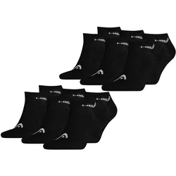 HEAD Herren Damen Unisex Sneaker Basic Sport Socken - 6er 9er 12er Multipack in 43-46 6er Pack