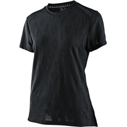 Troy Lee Designs Lilium Jacquard Dames fietsshirt met korte mouwen, zwart, XS Voorvrouw