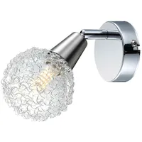 GLOBO LED Wandleuchte, Aluminumgeflecht, beweglicher Spot CICER